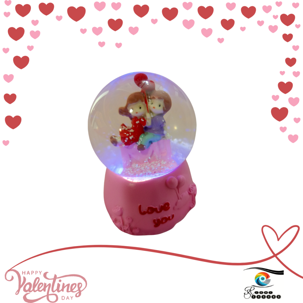 VD - ORNAMENT - Love You Fortune Couple - Pink