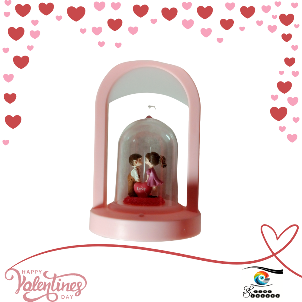 VD - ORNAMENT - Mini Couple Pink Frame