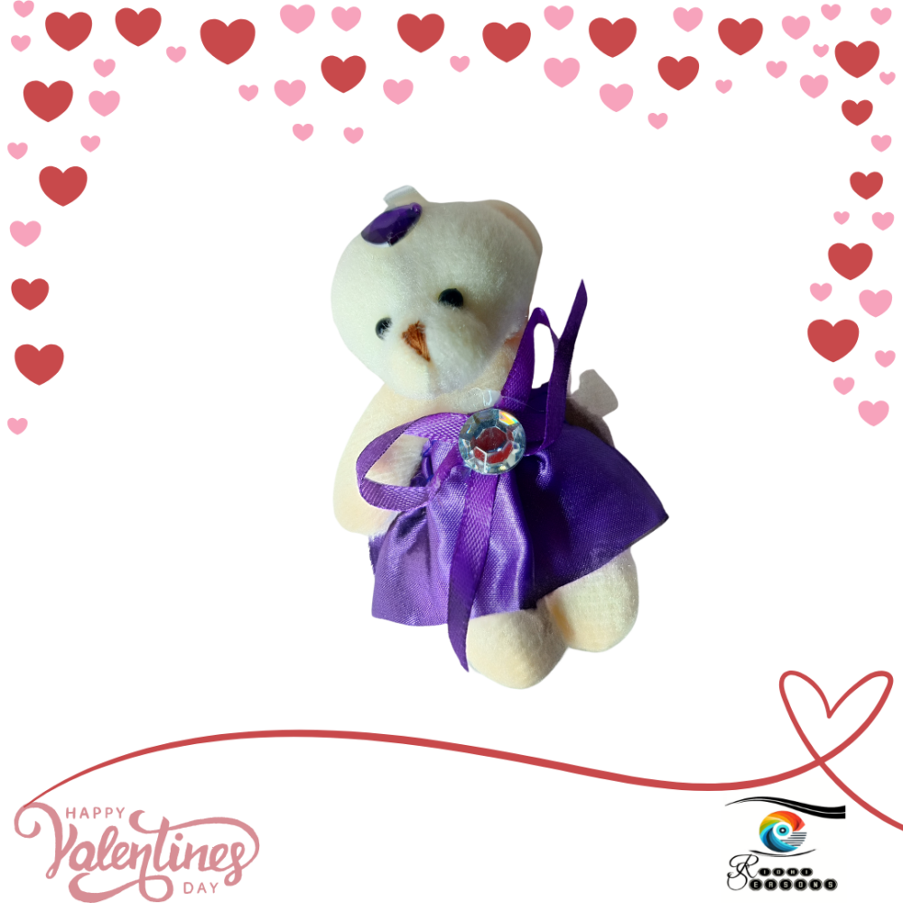 VD - ORNAMENT - Purple Soft Teddy